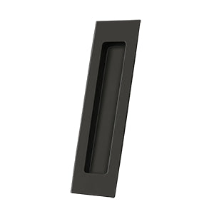 Solid Brass Rectangular Flush Pull HD, 7&quot; for Sliding Doors