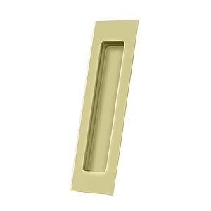 Solid Brass Rectangular Flush Pull HD, 7&quot; for Sliding Doors