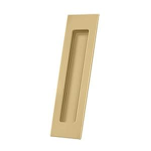 Solid Brass Rectangular Flush Pull HD, 7" for Sliding Doors