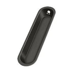 Solid Brass Oval Flush Pull for Sliding Doors 4"