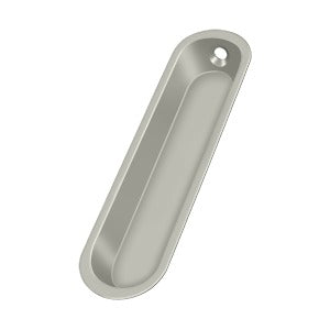 Solid Brass Oval Flush Pull for Sliding Doors 4&quot;