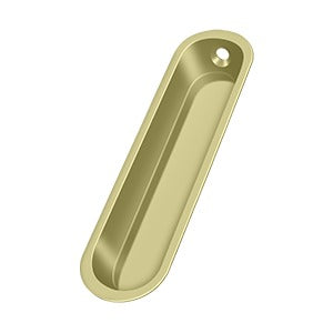 Solid Brass Oval Flush Pull for Sliding Doors 4&quot;