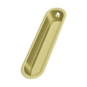 Solid Brass Oval Flush Pull for Sliding Doors 4"