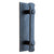 Hand-forged fishtail barn door handle
