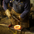 RealCraft's blacksmith hand-forging barn door hardware rings