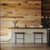 Ithaca Reclaimed Wood Accent Wall Panels on a kitchen
