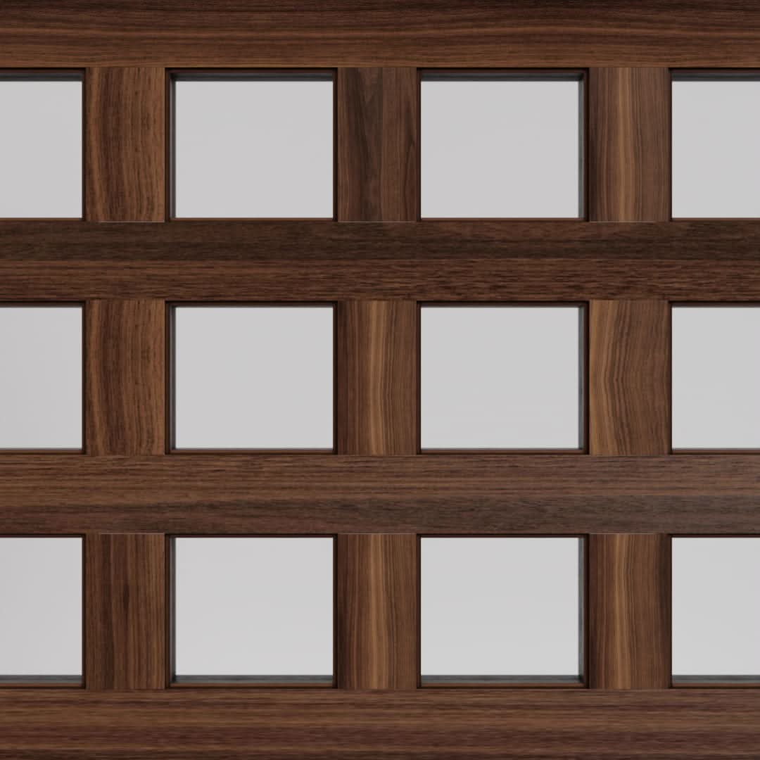 Lindamar Glass Grid Pivot Door | RealCraft