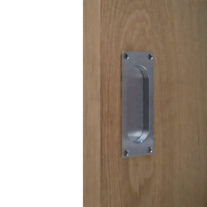 Louey Side Pocket Door Handle Satin Chrome