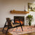 White Oak Fireplace Mantel on living room