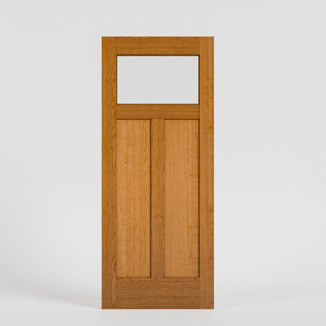 Mariposa Craftsman T Window Exterior Door With Glass on a white background