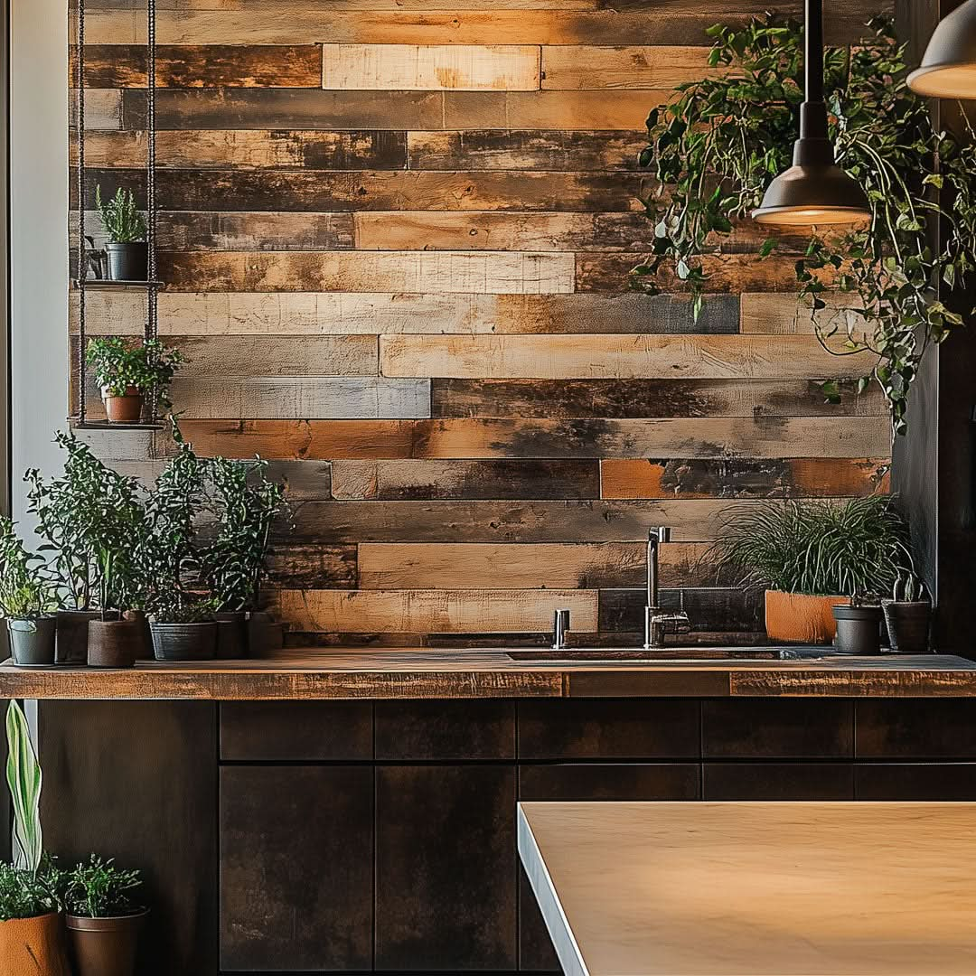 Mendocino accent wall in a kitchen space