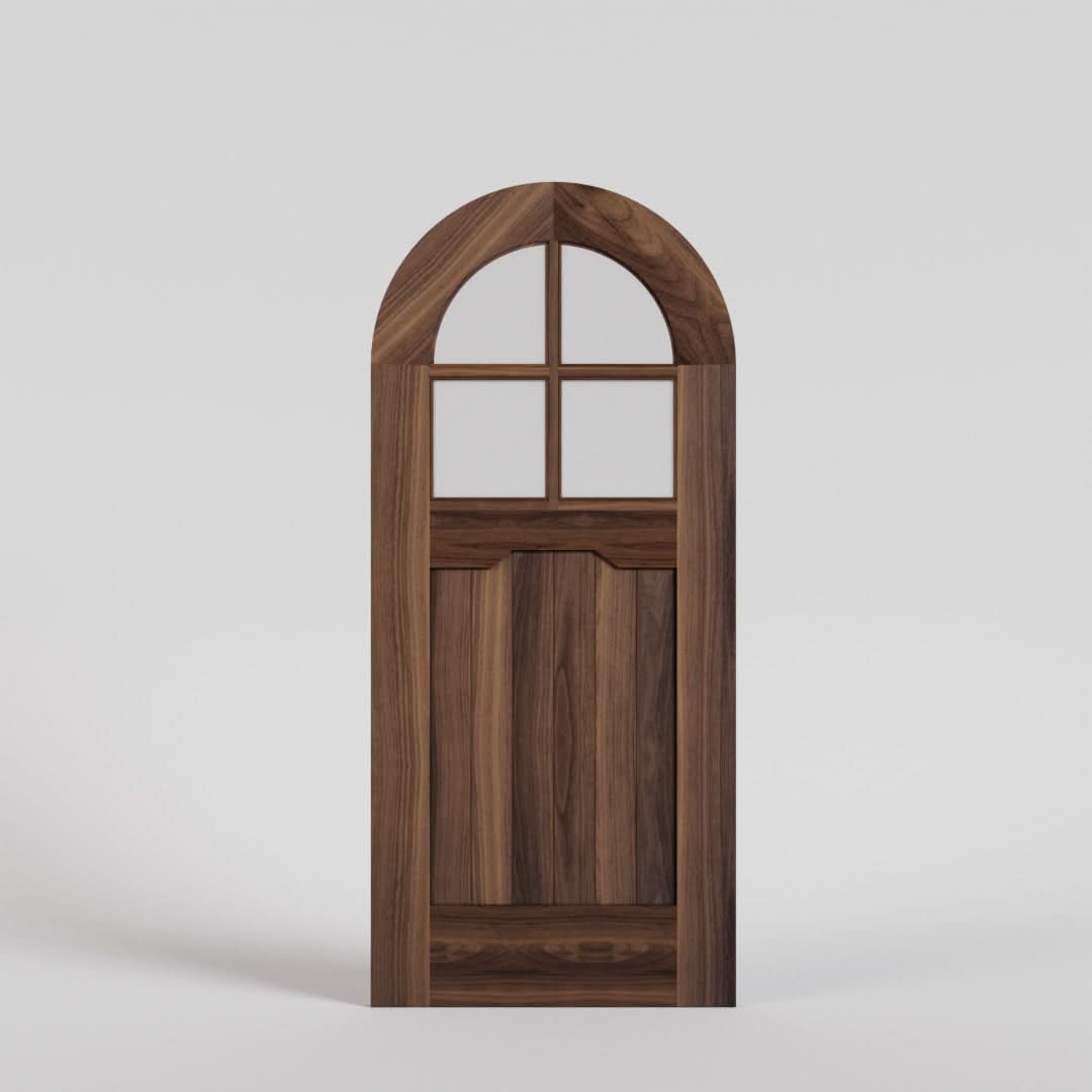 Mira Modern Round Top Front Door | RealCraft - Wood Entry Doors ...