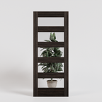 Five Panel Modern Pocket Door With Glass with clear glass