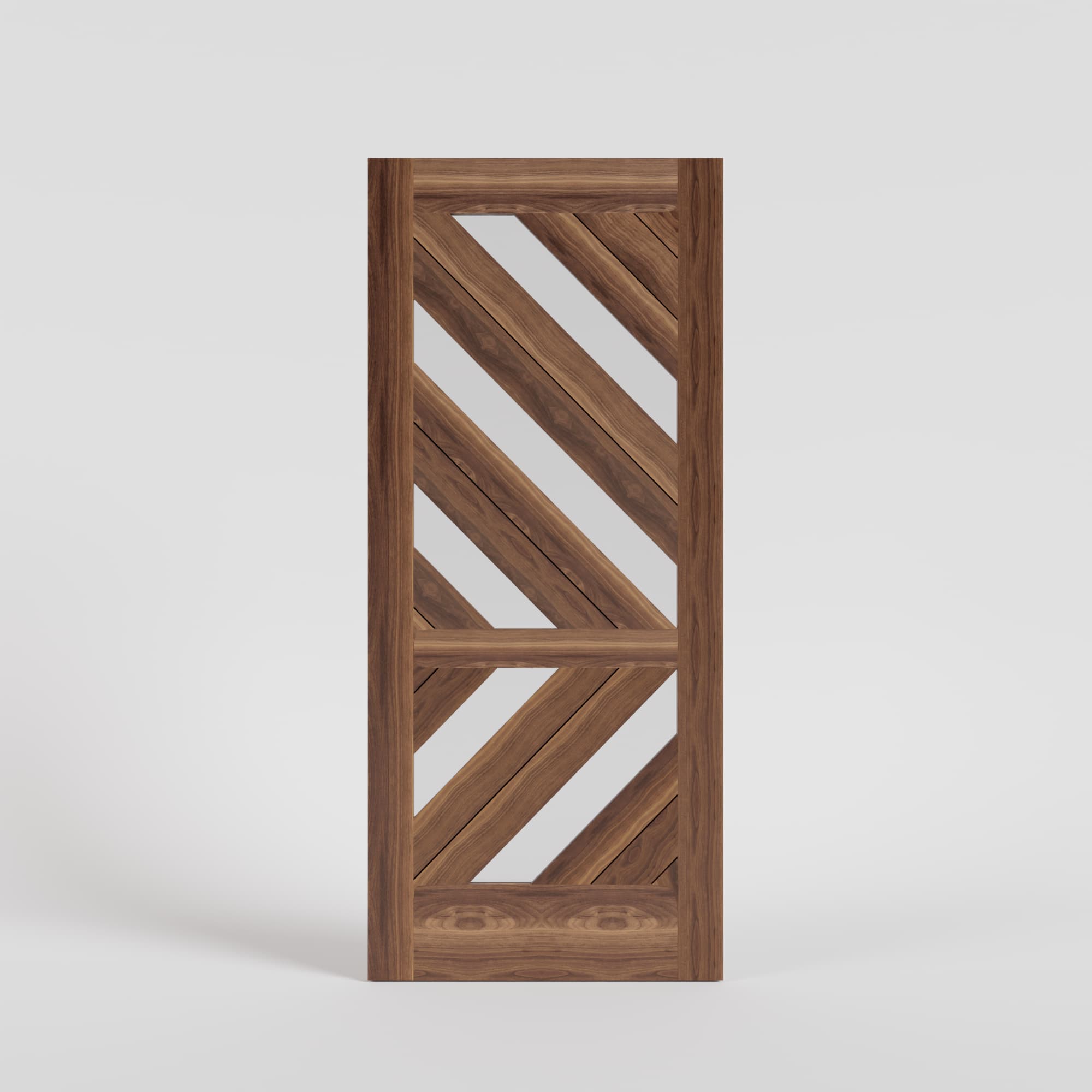 Monarch Modern Wood Front Door With Glass