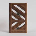 Monarch Pivot Door with Etched  Glass