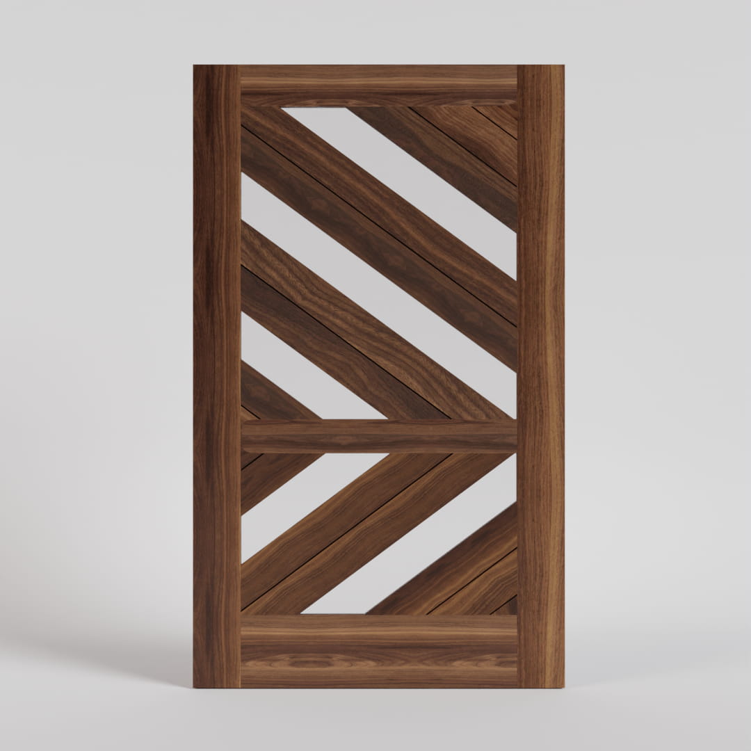 Walnut Wood Monarch Pivot Door