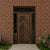Walnut Wood Montauk Herringbone Front Door