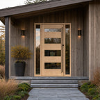 Nordstrand Horizontal Glass Panel Modern Door