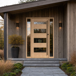 Nordstrand Horizontal Glass Panel Modern Door