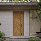 Odeon Herringbone Modern Entry Door