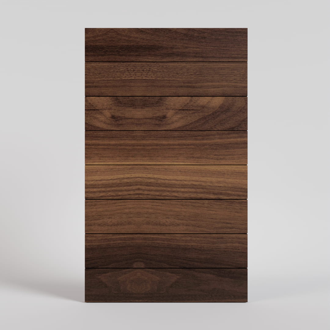 Walnut Wood Pacifica Contemporary Pivot Door