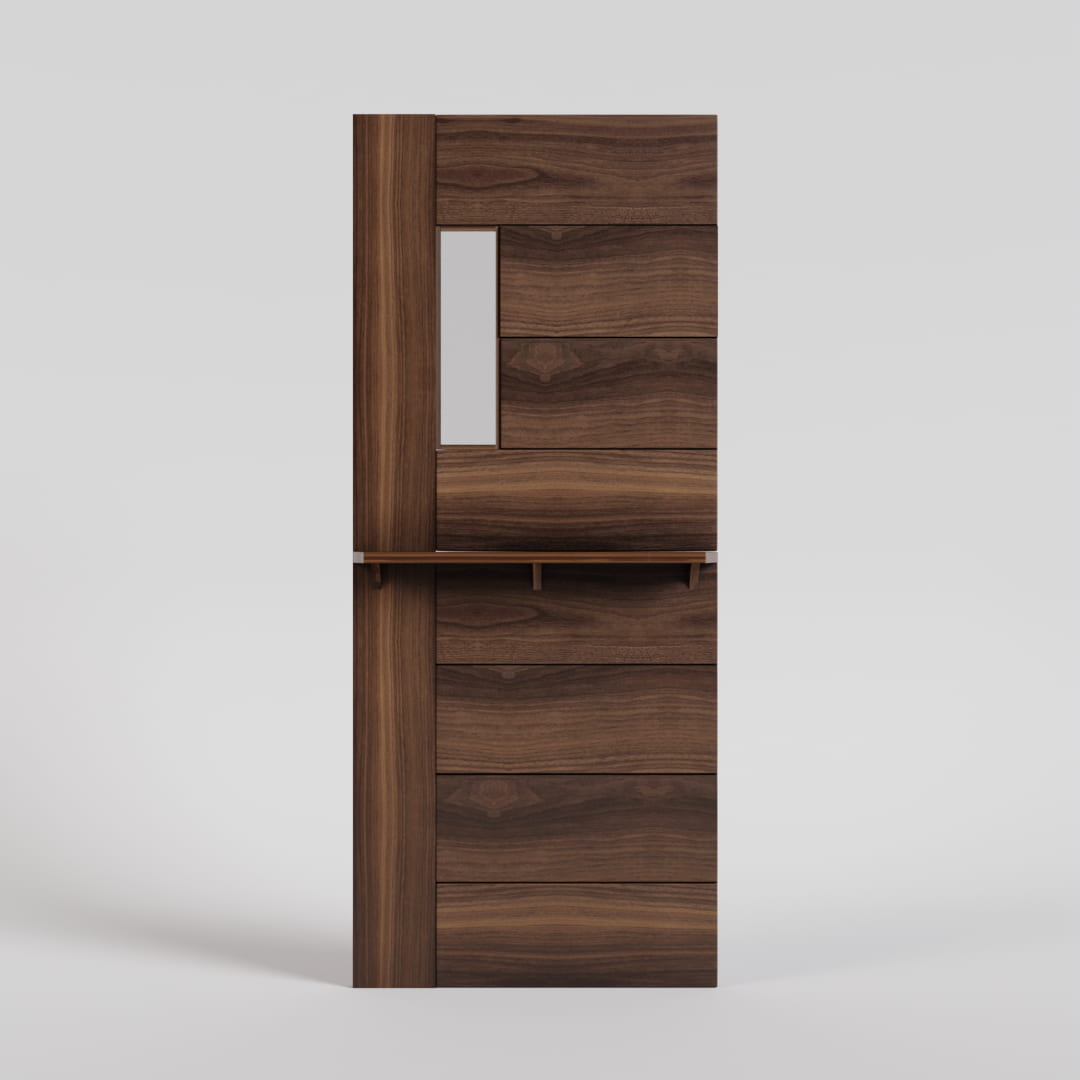 Peninsula Dutch Door with shelf and no jamb