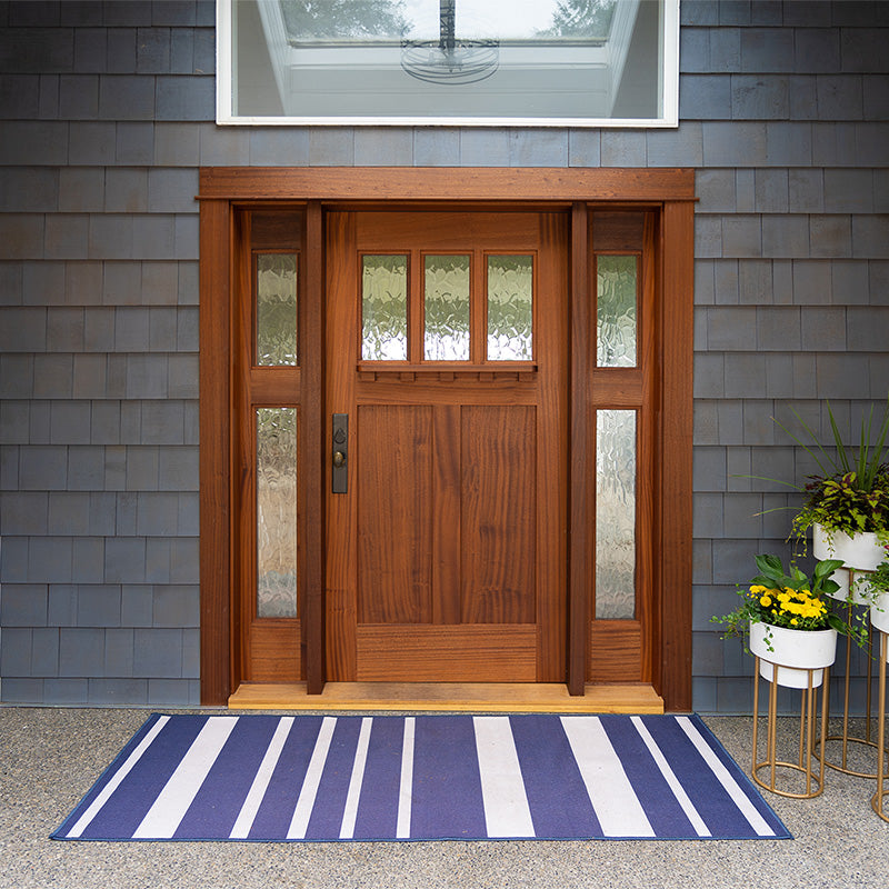 Custom mahogany Entry Door with Sidelights