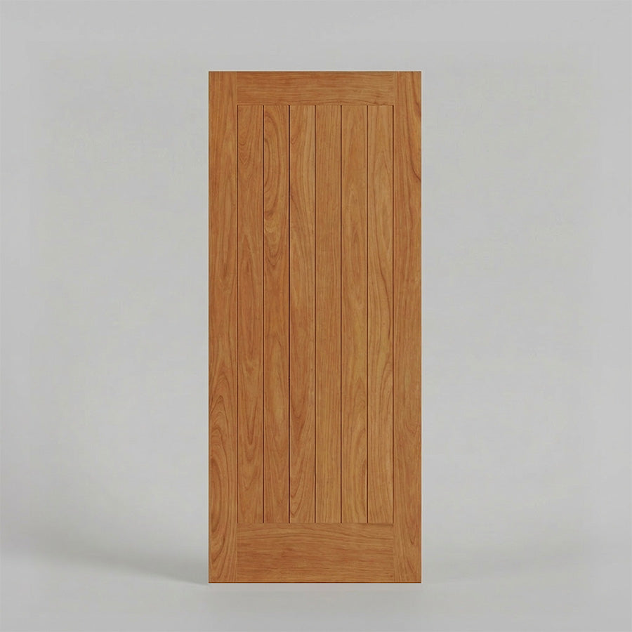 San Simeon Modern Flush Plank Solid Wood Front Door