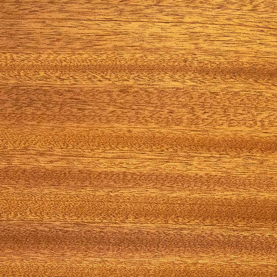 Sapele Mahogany Wood Sample with Clear Finish