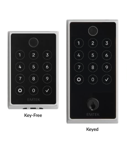 Emtek Baden Tubular Keypad Door Lock Set (customize your handle)