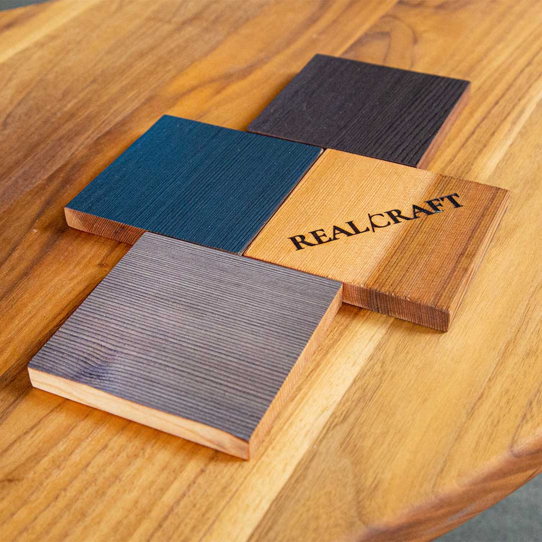 Shou Sugi Ban Coaster set by RealCraft