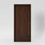 San Simeon Modern Flush Plank Solid Wood Front Door