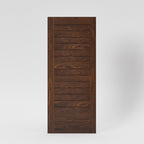 San Simeon Modern Flush Plank Solid Wood Front Door