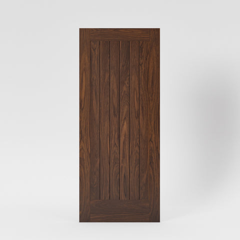 San Simeon Modern Flush Plank Solid Wood Front Door