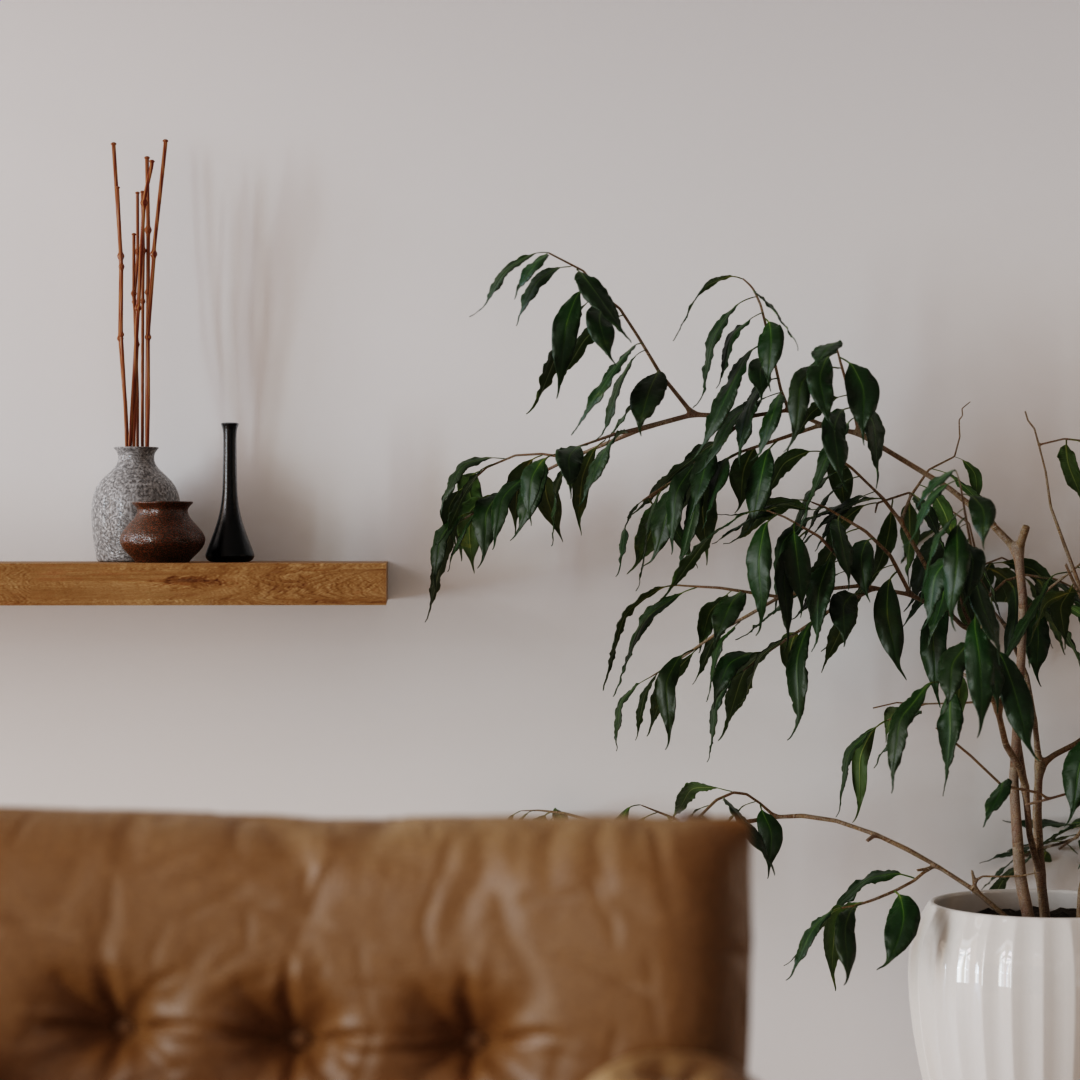 Living Room Floating Shelf