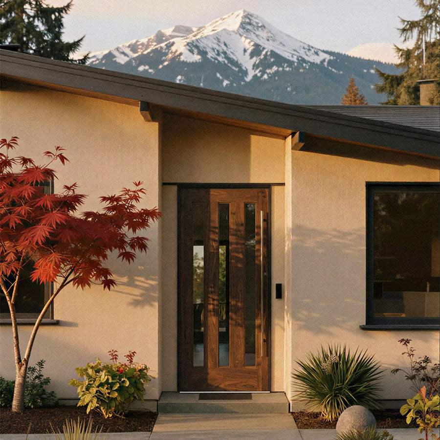 Tacoma Walnut Front Door in Washington State