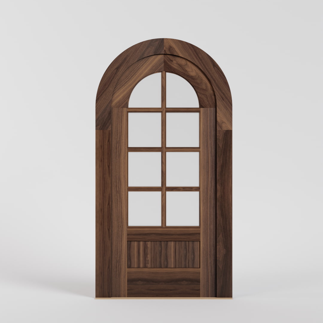 Orion Round Top Glass Exterior French Door