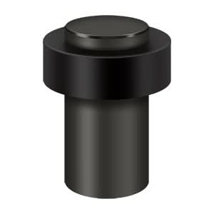 Solid Brass Round Universal Floor Bumper, HD, 3"