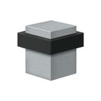 Solid Brass Square Universal Floor Bumper, 1-3/8"