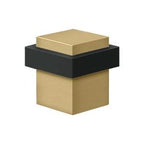 Solid Brass Square Universal Floor Bumper, 1-3/8"