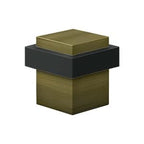 Solid Brass Square Universal Floor Bumper, 1-3/8"