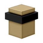 Solid Brass Square Universal Floor Bumper, 2-1/2"
