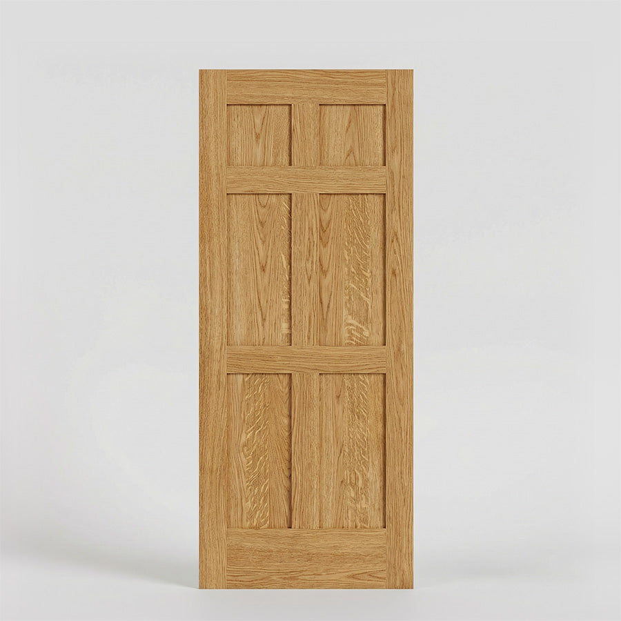 Waverly Mid-Century Modern front door in  quarter sawn white oak
