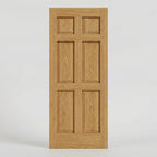 Raised Panel Quarter Sawn White Oak Traditional Front Door, Waverly by RealCraft.