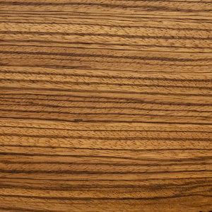 Zebra Wood sample with clear finish