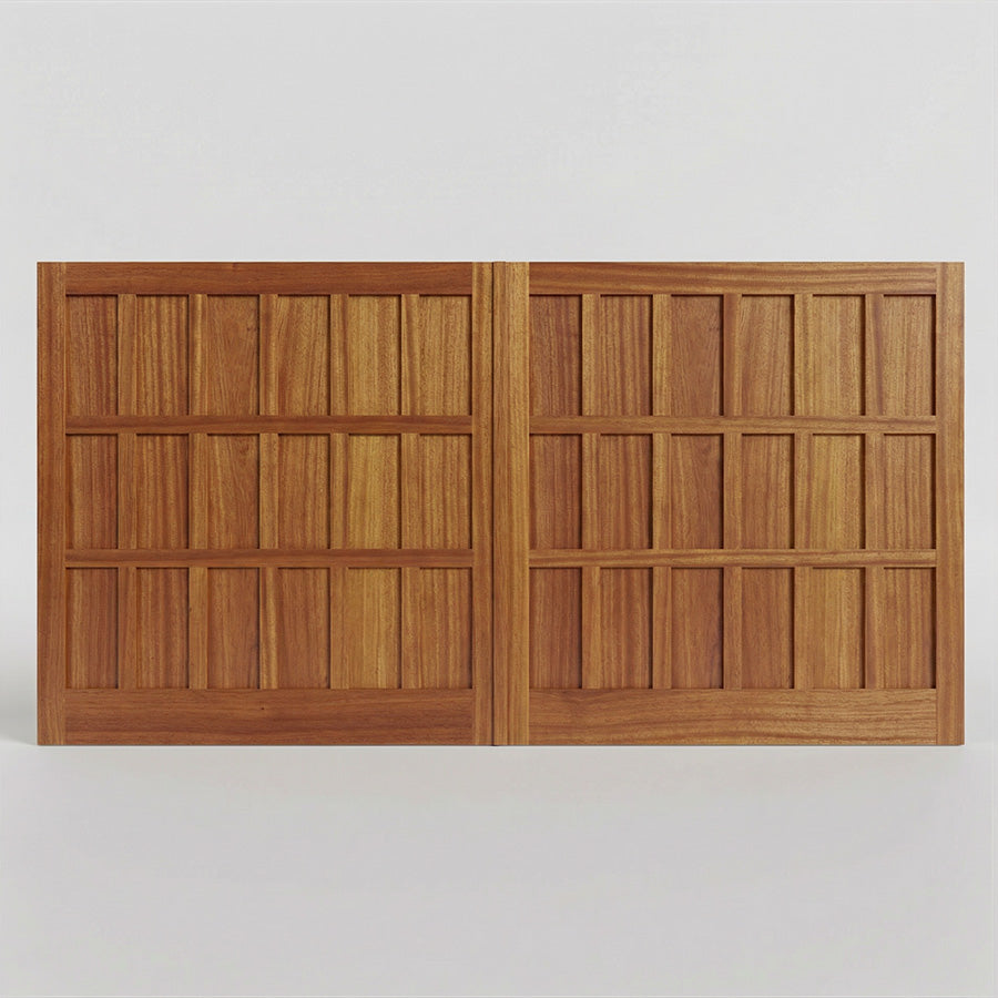Anacortes 9 Panel Wood  Carriage House Garage Doors
