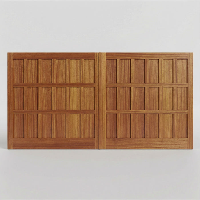 Anacortes 9 Panel Wood  Carriage House Garage Doors
