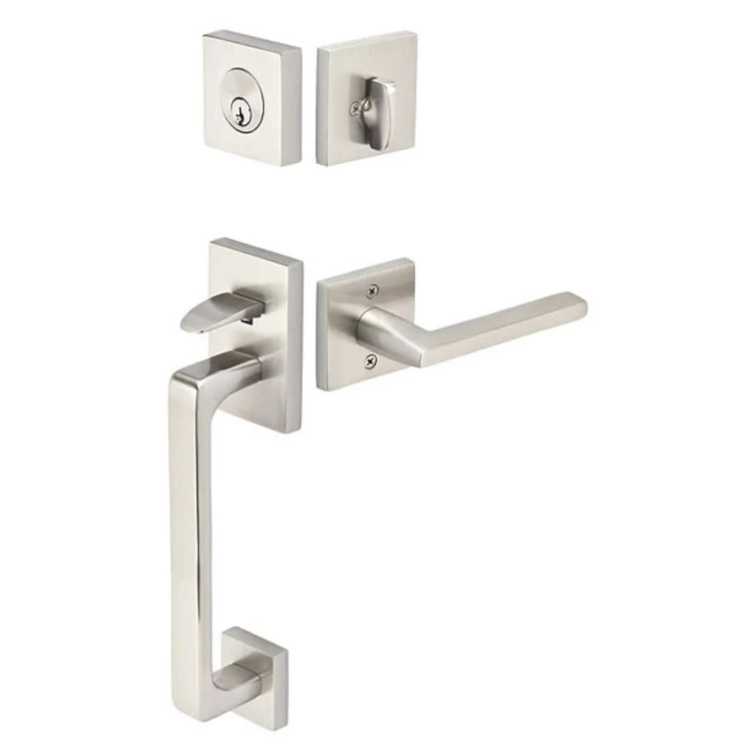 Emtek Moderno Style Tubular Front Door Lock Set | Modern & Versatile ...