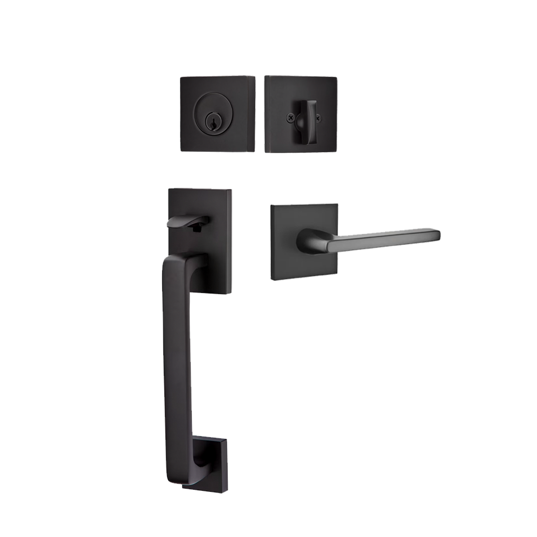 Emtek Baden Modern Tubular Front Door Entry Set