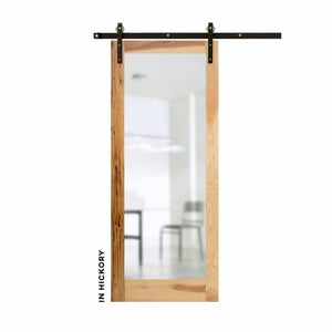 Classic Sliding Barn Door With Mirror - Sliding Barn Door Hardware by RealCraft